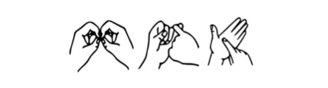 Letters BSL signed in British Sign Language